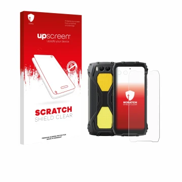 Front side of a product packaging with the brand logo upscreen. Next to it is the device Blackview BV7300 (Front+Camera) shown