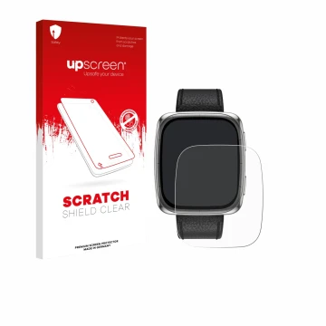 Front side of a product packaging with the brand logo upscreen. Next to it is the device Amazfit Active 2 (rectangular) shown 