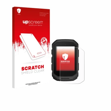 Front side of a product packaging with the brand logo upscreen. Next to it is the device Garmin Edge MTB shown with the corres