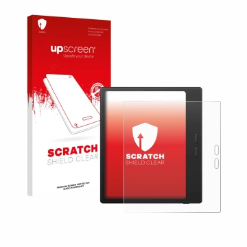 Front side of a product packaging with the brand logo upscreen. Next to it is the device Boox Go Color 7 Gen II shown with the