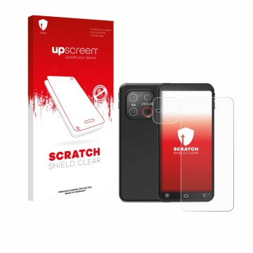 Front side of a product packaging with the brand logo upscreen. Next to it is the device Emporia Smart 7 Lite (Front+Camera) s
