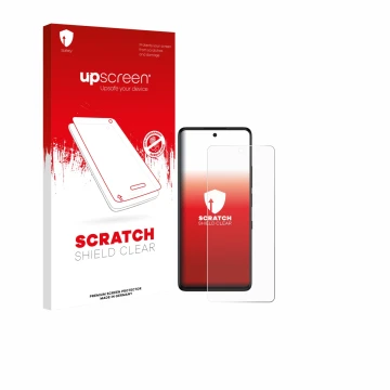 Front side of a product packaging with the brand logo upscreen. Next to it is the device TCL 50 Pro NXTPaper 5G shown with the