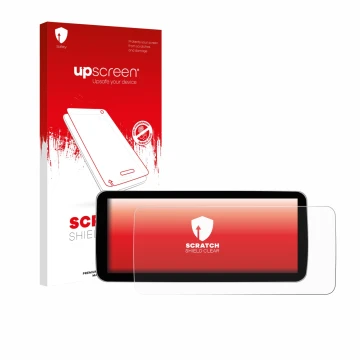 Front side of a product packaging with the brand logo upscreen. Next to it is the device Ninetom Car Radio 12.3
