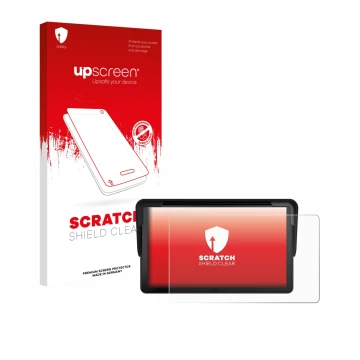 Front side of a product packaging with the brand logo upscreen. Next to it is the device Carpuride V3 7