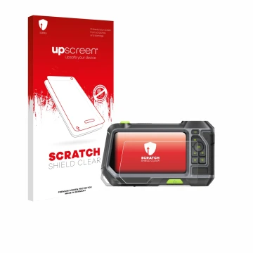 Front side of a product packaging with the brand logo upscreen. Next to it is the device Teslong NTS500 shown with the corresp