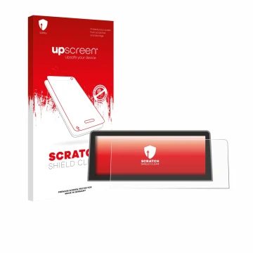 Front side of a product packaging with the brand logo upscreen. Next to it is the device Roadtop BMW 1 Serie E81 E82 E87 E88 2