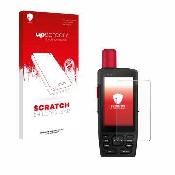 Front side of a product packaging with the brand logo upscreen. Next to it is the device Garmin GPSMAP H1i Plus shown with the