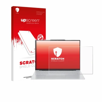Front side of a product packaging with the brand logo upscreen. Next to it is the device Acer Swift Air 16 shown with the corr