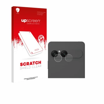 Front side of a product packaging with the brand logo upscreen. Next to it is the device Sony Xperia 10 VII (ONLY Camera Lens)