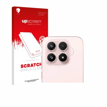 Front side of a product packaging with the brand logo upscreen. Next to it is the device Xiaomi 17 (ONLY Camera Lens) shown wi