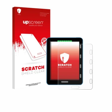 Front side of a product packaging with the brand logo upscreen. Next to it is the device Vakaros Atlas 2 / Edge shown with the