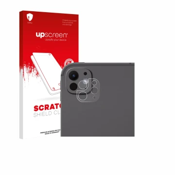 Front side of a product packaging with the brand logo upscreen. Next to it is the device Apple iPad Pro 13