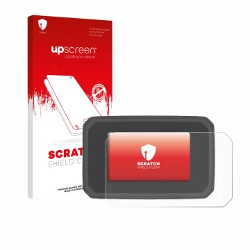 Front side of a product packaging with the brand logo upscreen. Next to it is the device Honda CB125R 2024 shown with the corr