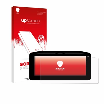 Front side of a product packaging with the brand logo upscreen. Next to it is the device Ducati Streetfighter V4 2025 Speedome