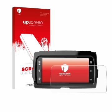 Front side of a product packaging with the brand logo upscreen. Next to it is the device Harley Davidson Soundstream Reserve W