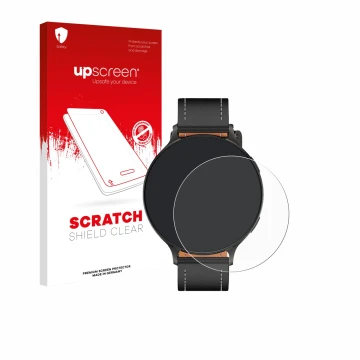 Front side of a product packaging with the brand logo upscreen. Next to it is the device Pireware Nano Smartwatch shown with t