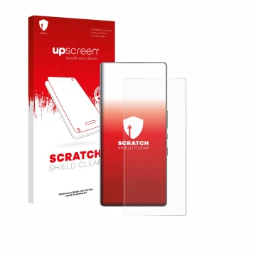 Front side of a product packaging with the brand logo upscreen. Next to it is the device ZTE Nubia Red Magic 11 Pro shown with