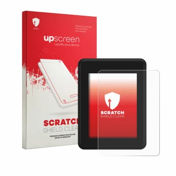 Front side of a product packaging with the brand logo upscreen. Next to it is the device Neodrives simplyDisplay shown with th