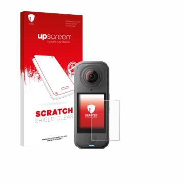 Front side of a product packaging with the brand logo upscreen. Next to it is the device Insta360 X4 Air shown with the corres