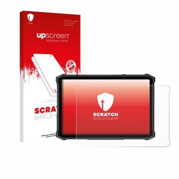 Front side of a product packaging with the brand logo upscreen. Next to it is the device Ulefone Armor Pad 5 Ultra shown with 