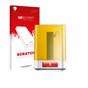 Front side of a product packaging with the brand logo upscreen. Next to it is the device Anycubic Wash & Cure 3 Plus shown wit