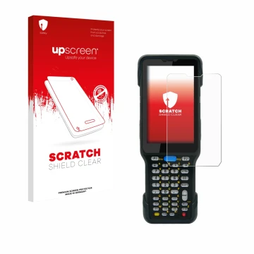 Front side of a product packaging with the brand logo upscreen. Next to it is the device Unitech HT730 shown with the correspo