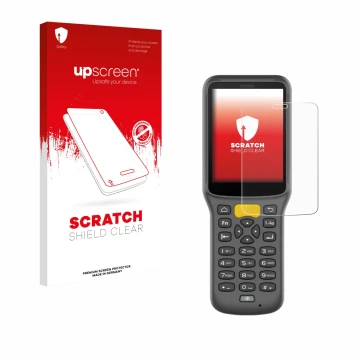 Front side of a product packaging with the brand logo upscreen. Next to it is the device Newland MT37 Baiji shown with the cor