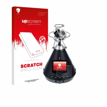 Front side of a product packaging with the brand logo upscreen. Next to it is the device Zoom H3-VR shown with the correspondi