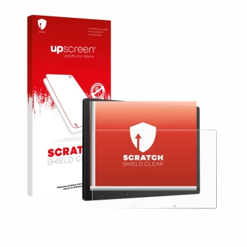 Front side of a product packaging with the brand logo upscreen. Next to it is the device Atoto X10 10