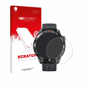 Front side of a product packaging with the brand logo upscreen. Next to it is the device Xiaomi Mibro GS Pro 2 shown with the 