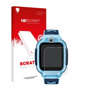 Front side of a product packaging with the brand logo upscreen. Next to it is the device Imoo Watch Phone Z3 shown with the co