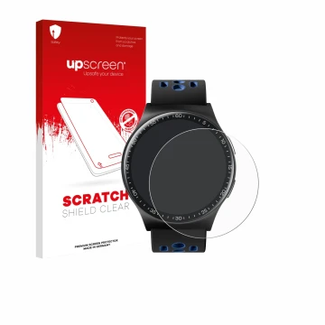 Front side of a product packaging with the brand logo upscreen. Next to it is the device Reebok Pulse Smartwatch shown with th