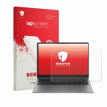 Front side of a product packaging with the brand logo upscreen. Next to it is the device HP 200 G2a 16