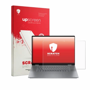 Front side of a product packaging with the brand logo upscreen. Next to it is the device HP OmniBook X Flip 2-in-1 AI 16-cc079