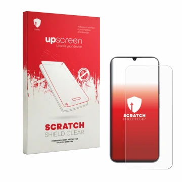 Front side of a product packaging with the brand logo upscreen. Next to it is the device realme C100i shown with the correspon