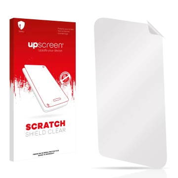 Front side of a product packaging with the brand logo upscreen. Next to it is the corresponding screen protector.
