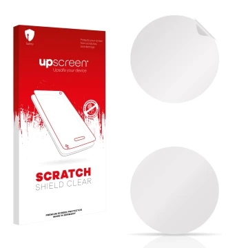 Front side of a product packaging with the brand logo upscreen. Next to it is the corresponding screen protector.