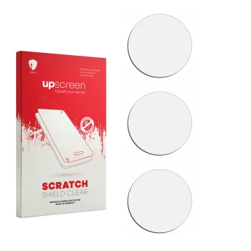 Front side of a product packaging with the brand logo upscreen. Next to it is the corresponding screen protector.