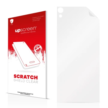 Front side of a product packaging with the brand logo upscreen. Next to it is the corresponding screen protector.