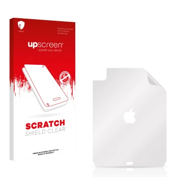 Front side of a product packaging with the brand logo upscreen. Next to it is the corresponding screen protector.
