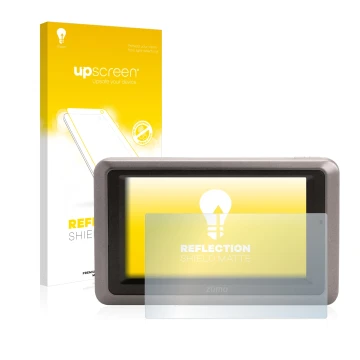 Front side of a product packaging with the brand logo upscreen. Next to it is the device Garmin zumo 660 Europa shown with the