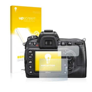 Front side of a product packaging with the brand logo upscreen. Next to it is the device Nikon D300S shown with the correspond