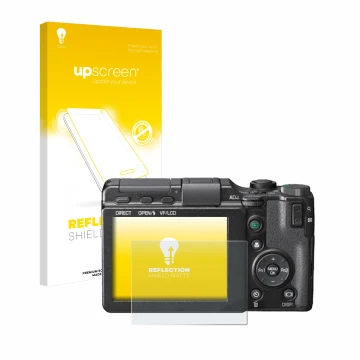 Front side of a product packaging with the brand logo upscreen. Next to it is the device Ricoh GXR shown with the correspondin