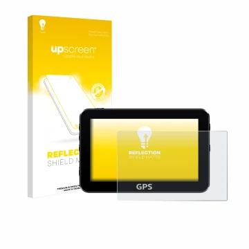 Front side of a product packaging with the brand logo upscreen. Next to it is the device shown with the corresponding screen p