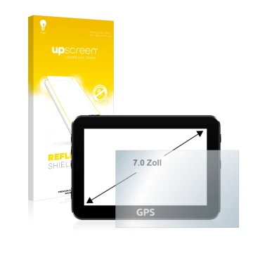 Front side of a product packaging with the brand logo upscreen. Next to it is the device shown with the corresponding screen p
