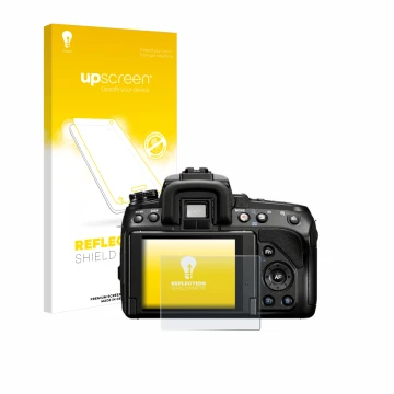 Front side of a product packaging with the brand logo upscreen. Next to it is the device Sony Alpha 580 (DSLR-A580) shown with