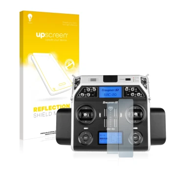 Front side of a product packaging with the brand logo upscreen. Next to it is the device Graupner MC-20 HoTT shown with the co