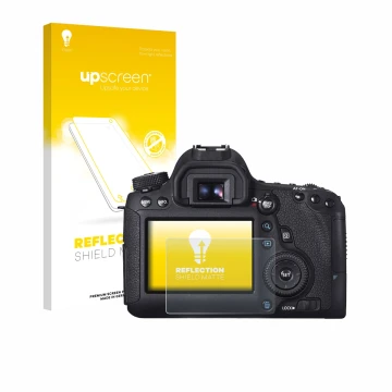 Front side of a product packaging with the brand logo upscreen. Next to it is the device Canon EOS 6D shown with the correspon
