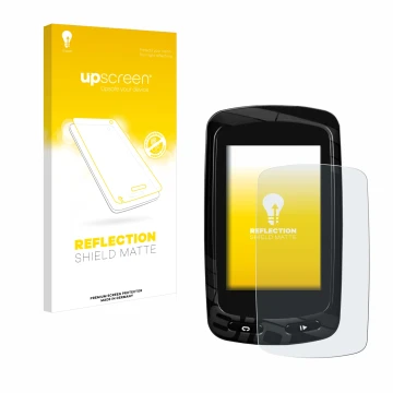 Front side of a product packaging with the brand logo upscreen. Next to it is the device Garmin Edge 810 shown with the corres