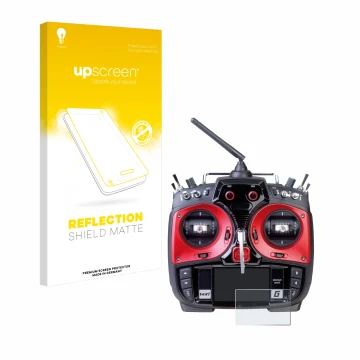 Front side of a product packaging with the brand logo upscreen. Next to it is the device Graupner MZ-24 shown with the corresp